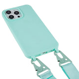 iPhone 16 Pro EIDERWOOD Flexible Plastic Case with Strap - Mint Green