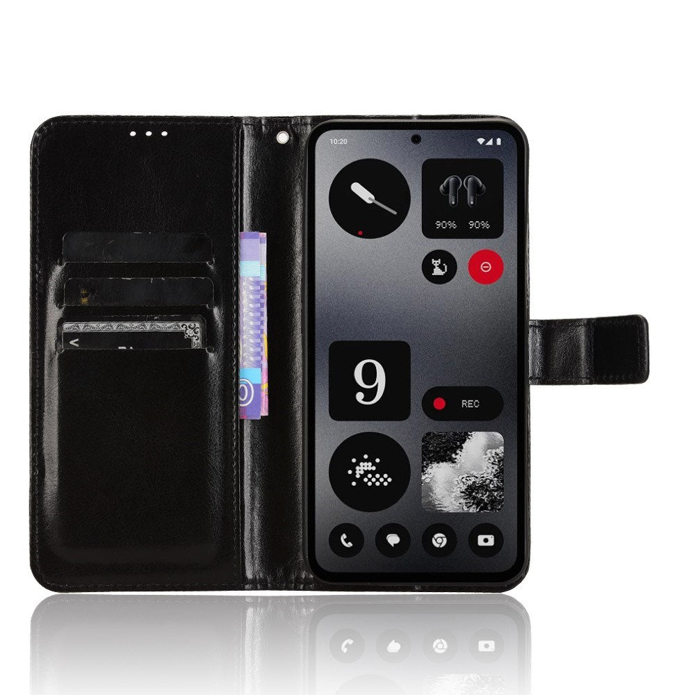 EIDERWOOD Nothing CMF Phone 1 Faux Leather Flip Case with Strap - Black