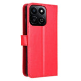 EIDERWOOD Honor 200 Smart Faux Leather Flip Case with Strap - Red