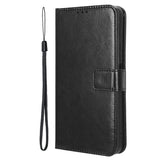 EIDERWOOD Honor 200 Smart Faux Leather Flip Case with Strap - Black