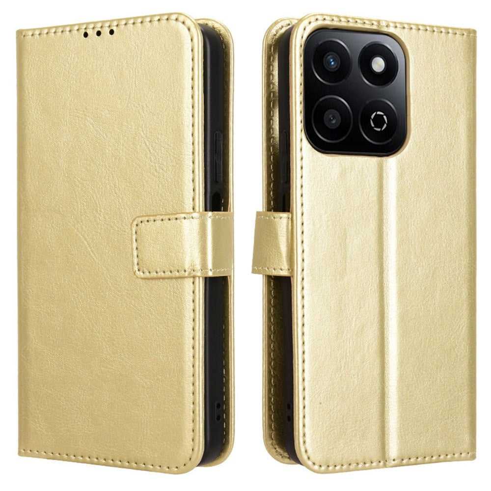 EIDERWOOD Honor 200 Smart Faux Leather Flip Case with Strap - Gold