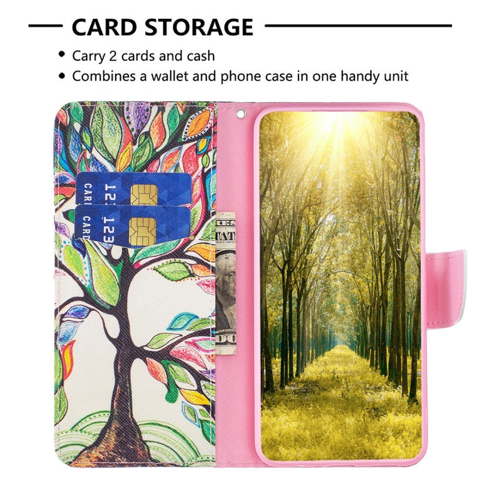 EIDERWOOD Samsung Galaxy A16 Læder Flip Cover m. Pung & Print - Tree