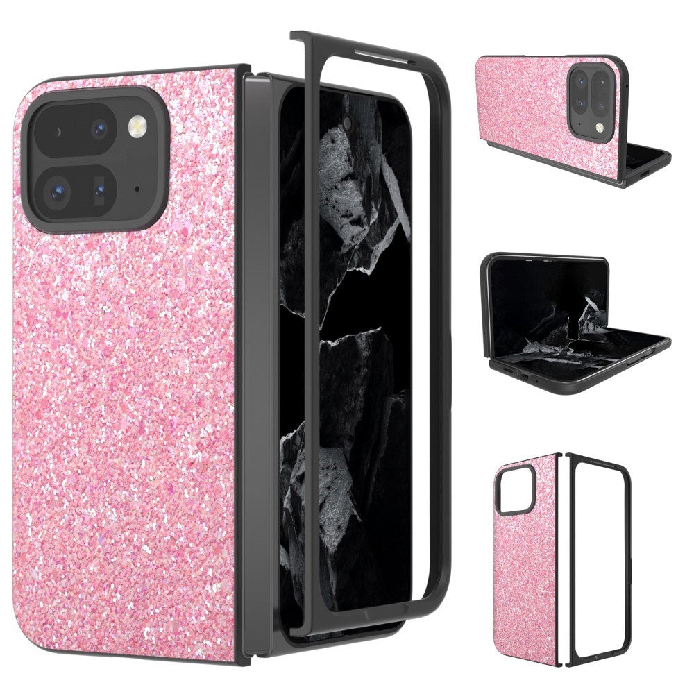 EIDERWOOD Google Pixel 9 Pro Fold (5G) Vegan Leather Glitter Case - Pink