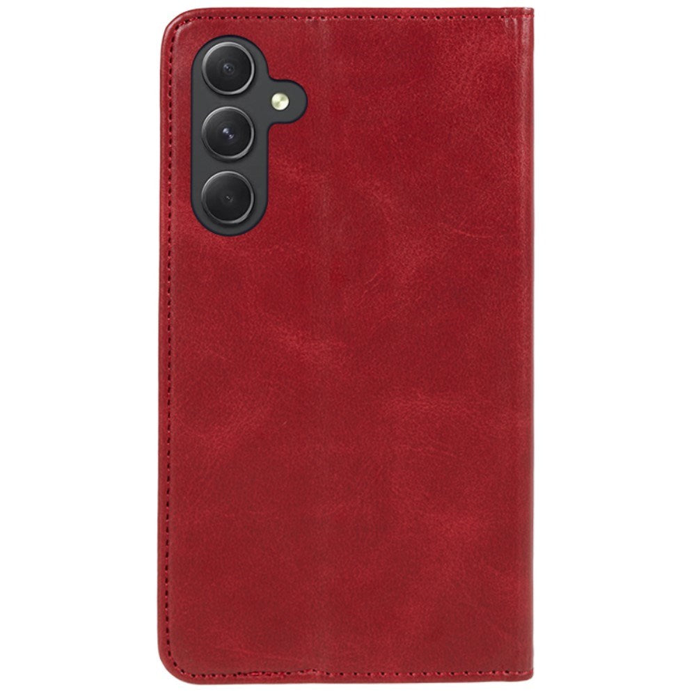 EIDERWOOD Samsung Galaxy A16 (4G/5G) Flip Case with Wallet - Vegan Leather - Red