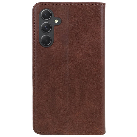 EIDERWOOD Samsung Galaxy A16 (4G/5G) Flip Case with Wallet - Vegan Leather - Brown