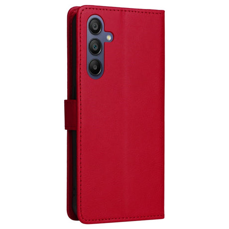 Samsung Galaxy A16 (4G/5G) Artificial Leather Flip Case w. Wallet - Red