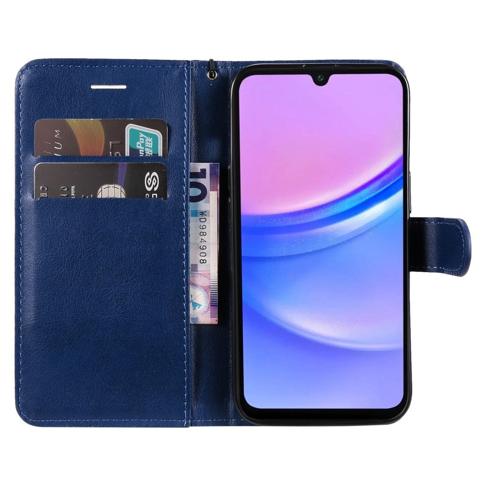 Samsung Galaxy A16 (4G/5G) Artificial Leather Flip Case w. Wallet - Blue