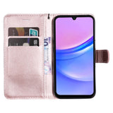 Samsung Galaxy A16 (4G/5G) Artificial Leather Flip Case w. Wallet - Rose Gold