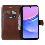 Samsung Galaxy A16 (4G/5G) Artificial Leather Flip Case w. Wallet - Brown