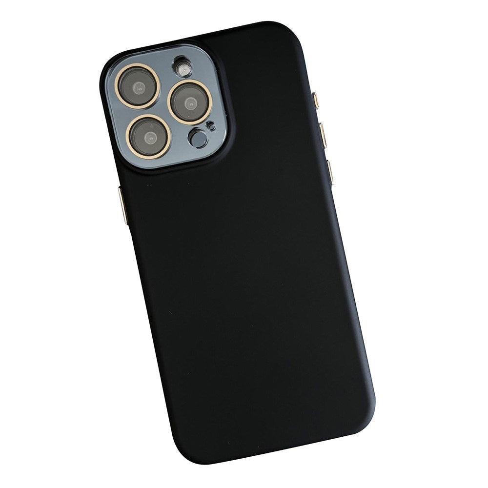 EIDERWOOD iPhone 14 Pro Silicone Case with Built-in Camera Protection - Black