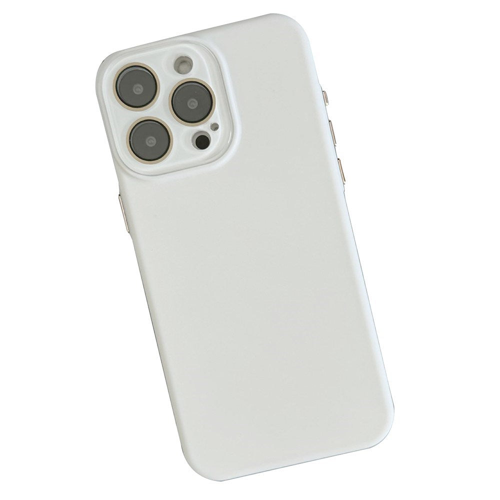 EIDERWOOD iPhone 14 Pro Silicone Case with Built-in Camera Protection - White