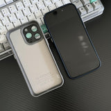 EIDERWOOD iPhone 14 Pro Silicone Case with Built-in Camera Protection - White