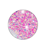 iPhone 16 Pro Max EIDERWOOD Flexible Plastic Glitter Case – Transparent / Pink