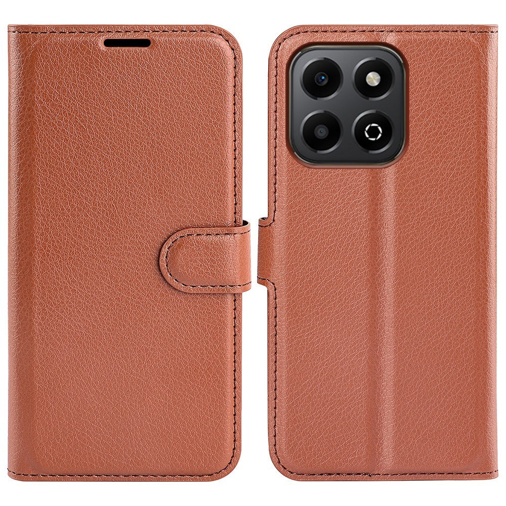 EIDERWOOD Honor X6b Faux Leather Flip Case with Cardholder & Stand Function - Brown