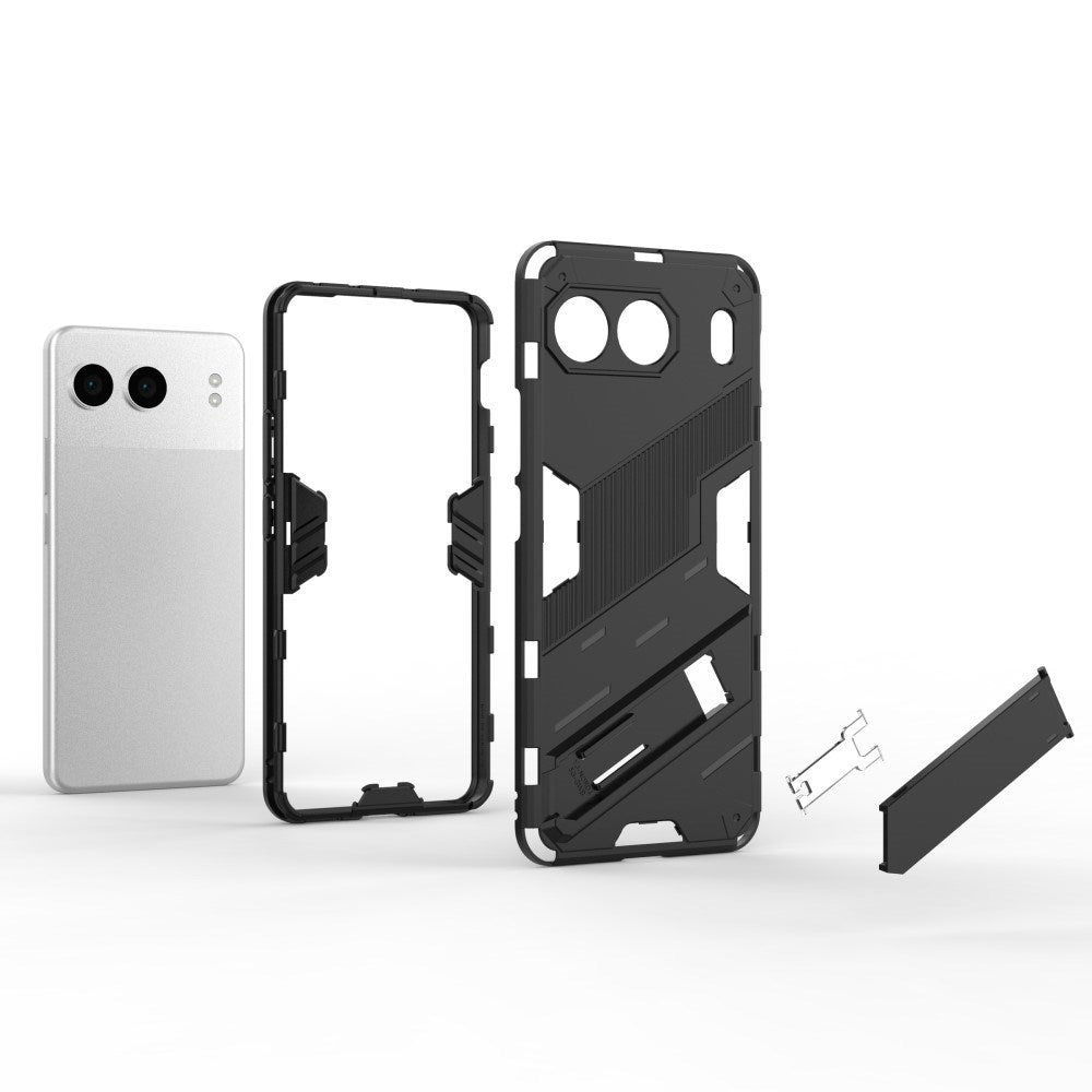 EIDERWOOD OnePlus Nord 4 (5G) Hybrid Tough Case with Kickstand - Black