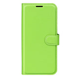 EIDERWOOD Xiaomi 14T Litchi Leather Wallet Case - Green