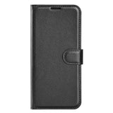 EIDERWOOD Xiaomi 14T Pro Litchi Leather Wallet Case - Black