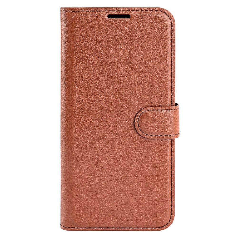 EIDERWOOD Xiaomi 14T Pro Litchi Leather Wallet Case - Brown