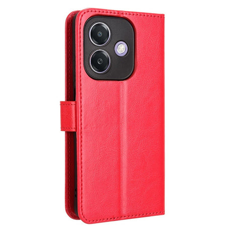 EIDERWOOD Oppo A60 / A40M / A40 Faux Leather Flip Case with Strap - Red