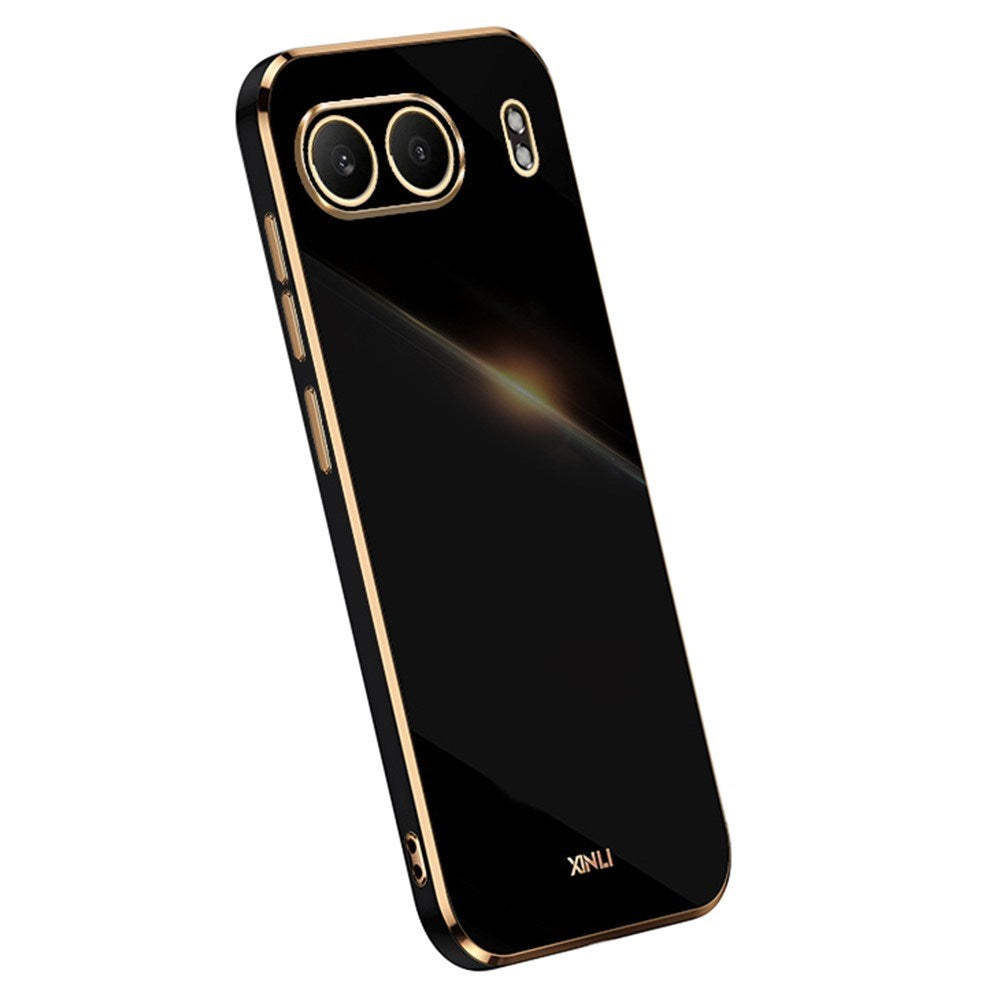 EIDERWOOD OnePlus Nord 4 Case with Metal Frame - Flexible Plastic - Black