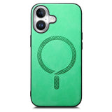 iPhone 16 Leatherette Case - MagSafe Compatible - Green