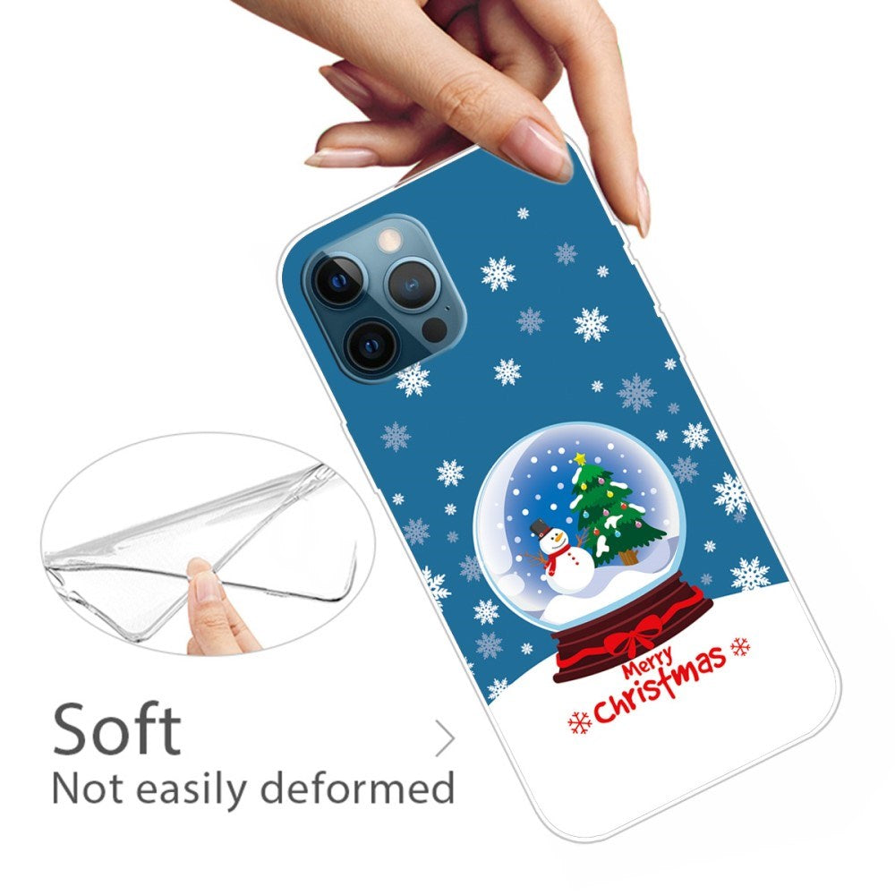 EIDERWOOD iPhone 16 Pro Flexible Plastic Christmas Case - Merry Christmas - Snow Globe