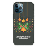 EIDERWOOD iPhone 16 Pro Flexible Plastic Christmas Case - Merry Christmas - Christmas Wreath & Christmas Bell