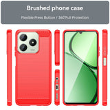 Realme Note 60x (4G) / C63 (4G) / C61 (4G) EIDERWOOD Carbon Fiber Case- Red