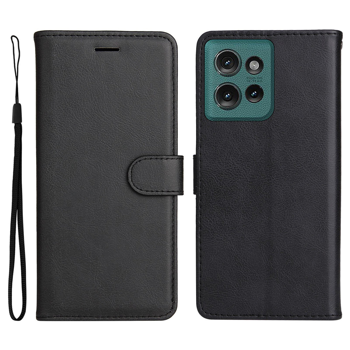 Motorola Edge 50 Wallet Flip Case in Leather with Wallet - Black