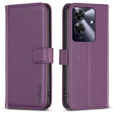 Realme Note 60 / 60x (4G) / C63 (4G) / C61 (4G) Faux Leather Case with Stand Function & Card Holder - Purple
