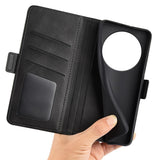 EIDERWOOD Xiaomi Redmi 14C / Poco C75 Faux Leather Flip Case with Cardholder & Stand Function - Black