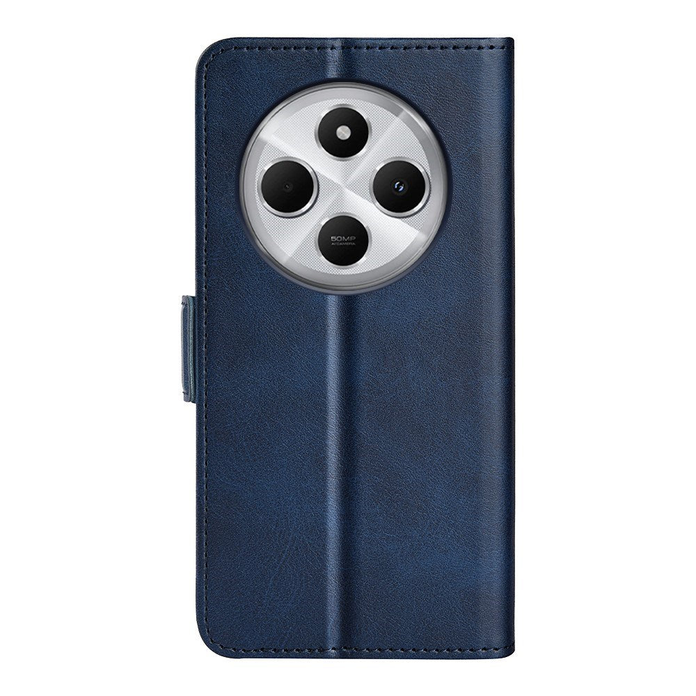 EIDERWOOD Xiaomi Redmi 14C / Poco C75 Faux Leather Flip Case with Cardholder & Stand Function - Blue