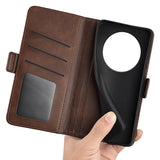 EIDERWOOD Xiaomi Redmi 14C / Poco C75 Faux Leather Flip Case with Cardholder & Stand Function - Brown