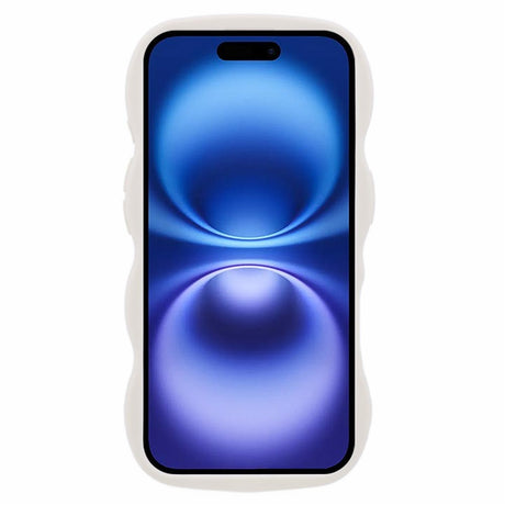 iPhone 16 EIDERWOOD Flexible Plastic Wavy Case - White