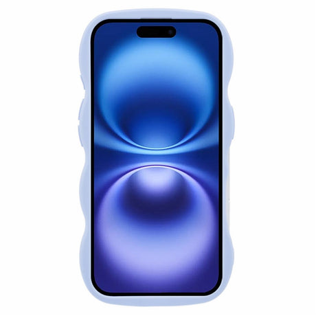iPhone 16 EIDERWOOD Flexible Plastic Wavy Case - Purple