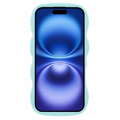 iPhone 16 EIDERWOOD Flexible Plastic Wavy Case - Blue