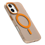 EIDERWOOD iPhone 16 Hybrid Plastic Case - MagSafe Compatible - Transparent / Orange