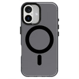 EIDERWOOD iPhone 16 Hybrid Plastic Case - MagSafe Compatible - Transparent / Black