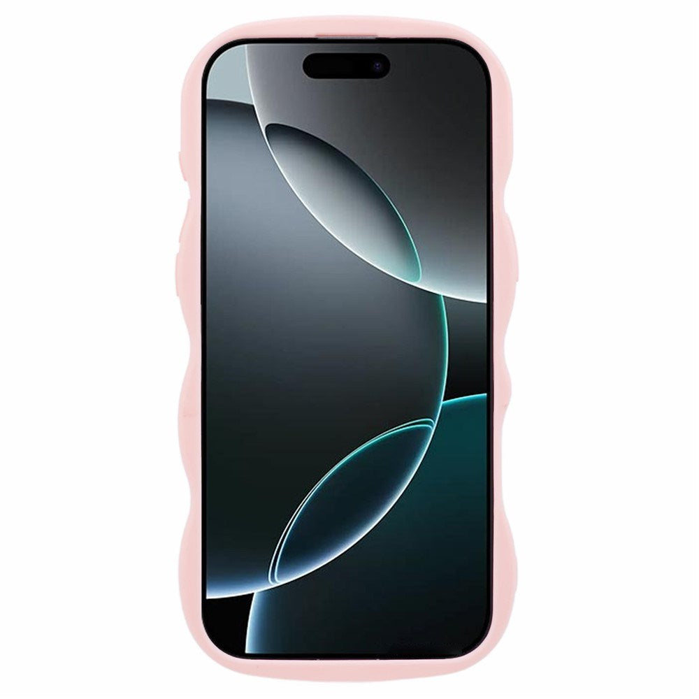 iPhone 16 Pro Max EIDERWOOD Flexible Plastic Wavy Case - Light Pink