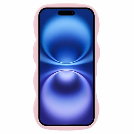 iPhone 16 Plus EIDERWOOD Flexible Plastic Wavy Case - Light Pink