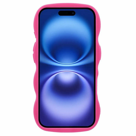 iPhone 16 Plus EIDERWOOD Flexible Plastic Wavy Case - Pink