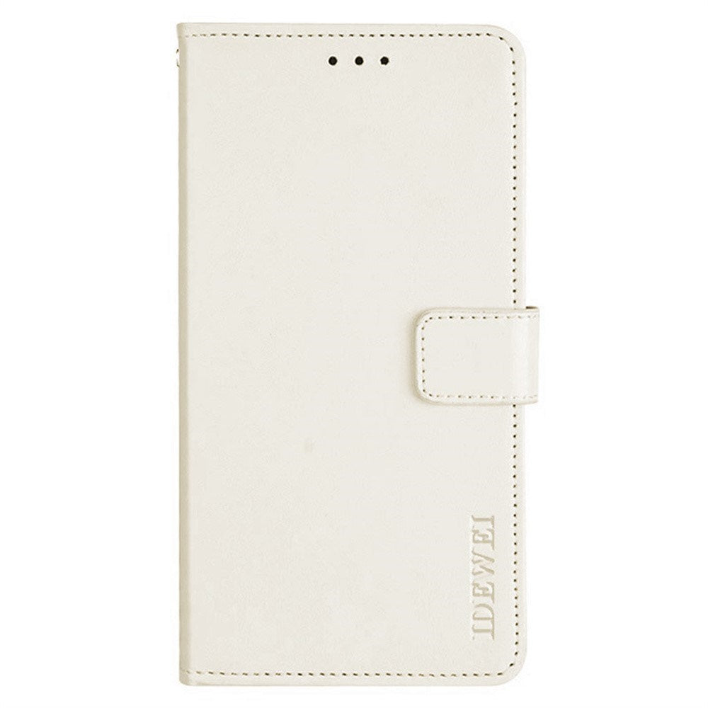 EIDERWOOD iPhone 16 Pro Max Faux Leather Flip Case with Wallet & Stand Function - White