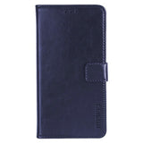 EIDERWOOD iPhone 16 Pro Max Faux Leather Flip Case with Wallet & Stand Function - Blue