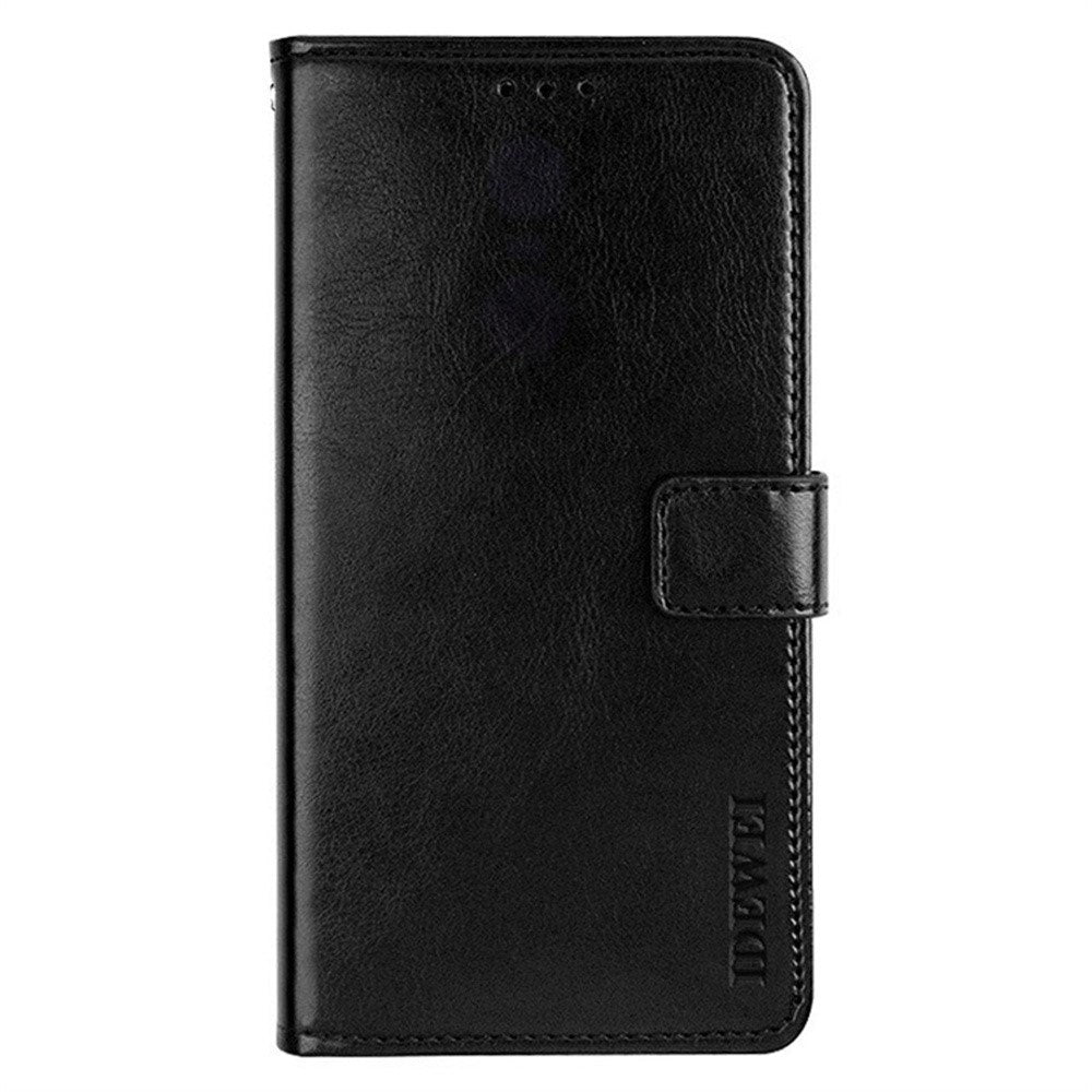 EIDERWOOD iPhone 16 Faux Leather Flip Case with Wallet & Stand Function - Black