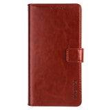 EIDERWOOD iPhone 16 Faux Leather Flip Case with Wallet & Stand Function - Brown