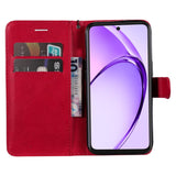 EIDERWOOD Oppo A60 / A40m / A40 Faux Leather Flip Case with Strap - Red