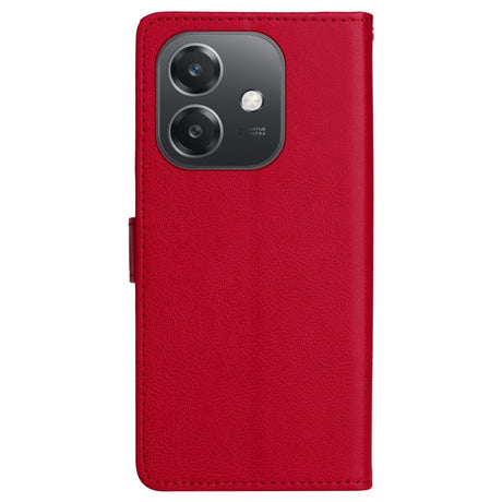 EIDERWOOD Oppo A60 / A40m / A40 Faux Leather Flip Case with Strap - Red