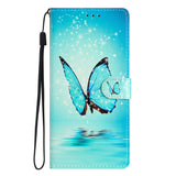 EIDERWOOD Samsung Galaxy S25+ (Plus) Flip Case with Card Holder & Strap - Blue Butterfly