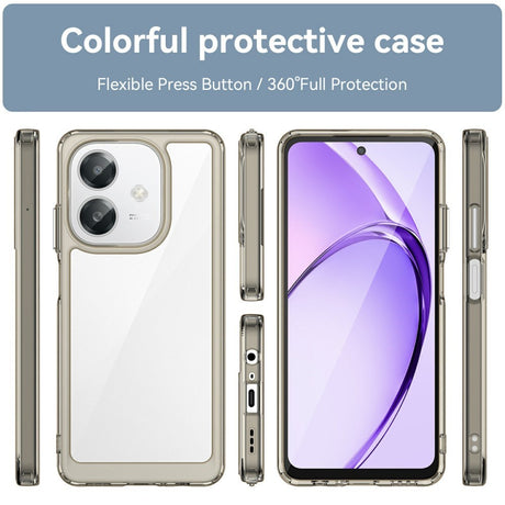 EIDERWOOD Oppo A60 / A40m / A40 Hybrid Plastic Case - Transparent / Grey