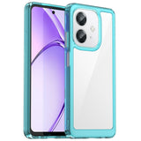 EIDERWOOD Oppo A60 / A40m / A40 Hybrid Plastic Case - Transparent / Turquoise